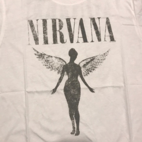 SOLD OUT White Nirvana Vintage Concert Band Graphic Tee - Picture 6 of 7